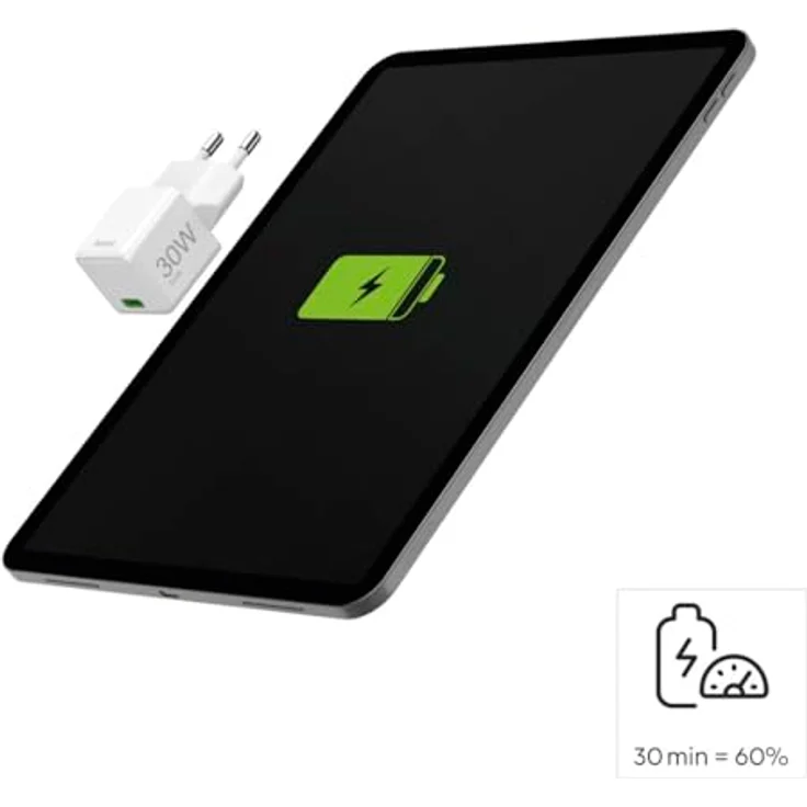 Hama Schnellladegerät GaN Charger, USB-C Power Delivery und Qualcomm Quick Charge, 30 W, weiß – Bild 5