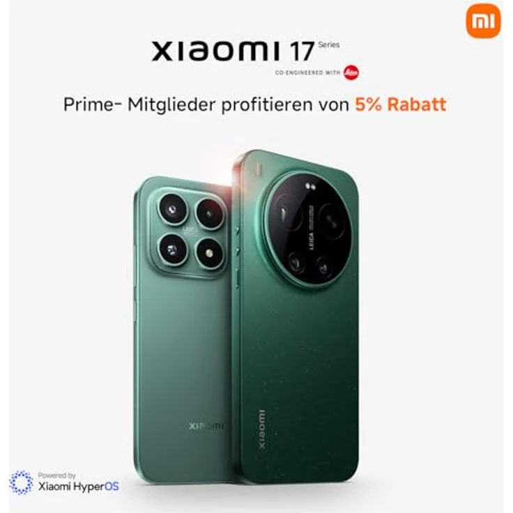 Xiaomi 17 Smartphone 12GB RAM 512GB Speicher, 6,3" 120Hz Display, Snapdragon 8 Elite Gen 5, 5G, 6.330 mAh, Schwarz – Bild 2