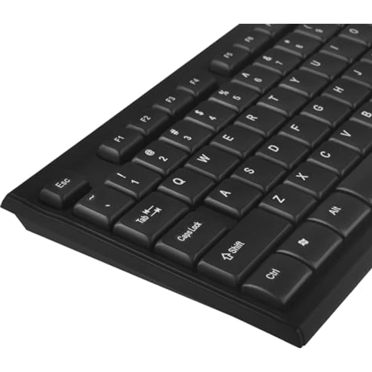 NanoRS RS580 ergonomische Tastatur (Kabelloses Tastatur- und Maus-Set) - Schwarz – Bild 4