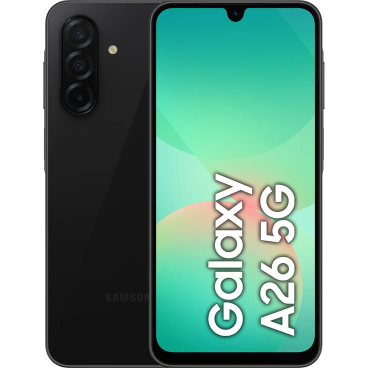 Samsung Galaxy A26 DS 5G 128GB black, Smartphone mit 50 MP Dreifach-Kamera – Bild 1