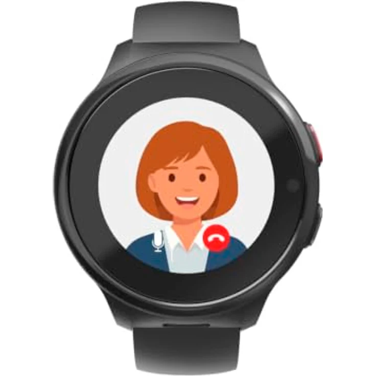 Hama Smartwatch mit GPS und SOS-Taste, Schwarz, kompatibel ab Android 6.0/iOS 13.0, 1-tlg. – Bild 3