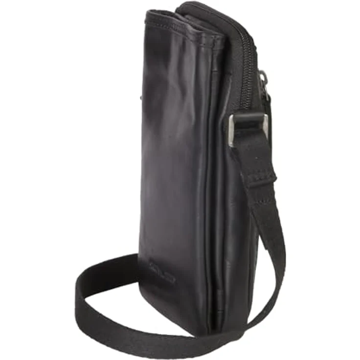Greenburry Pure Black Handytasche, 100% Leder, schwarz, 11 cm x 3 cm x 20 cm – Bild 3
