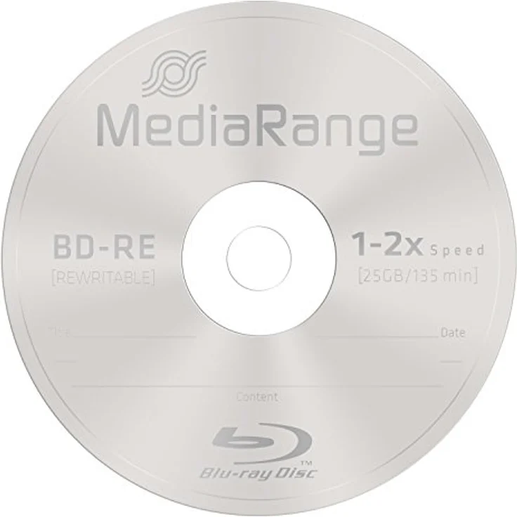 MediaRange MR501 BD-RE Blu-ray Disc (25GB 2 x Speed, wiederbeschreibbar, 10 Stück) – Bild 3