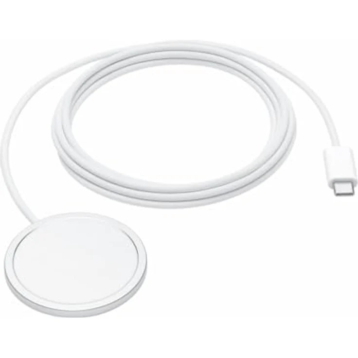 Apple MagSafe (2 m) Wireless Charger, schnelles kabelloses Laden mit 25 W, für iPhone 12 und neuer, weiß – Bild 2