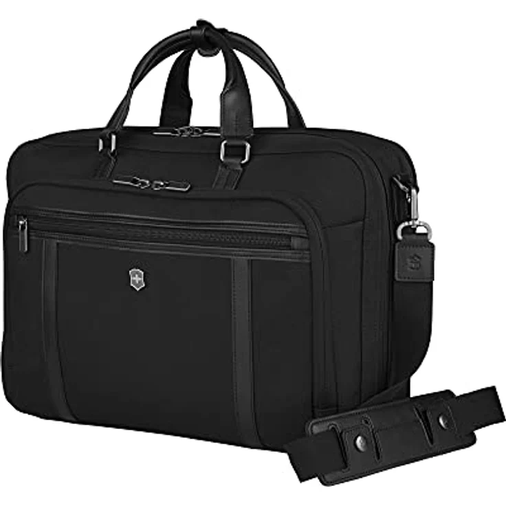 Victorinox Werks Professional Cordura 2-in-1 Laptop Bag in Schwarz, Laptoptasche/Rucksack mit wasserabweisendem CORDURA Stoff – Bild 3