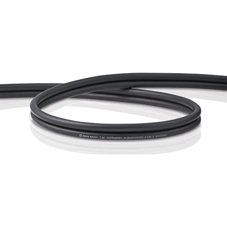 Oehlbach BOOOM | Y-Cinch Subwoofer-Kabel | 2x Cinch auf 1x Cinch | Audiokabel, OFC, rund, blau Anthrazit, 12.5 m – Bild 5