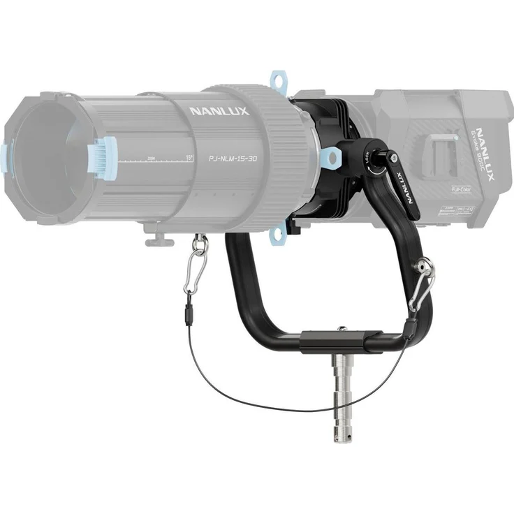 Nanlite Nanlux Projektionsadapter für Evoke Leuchten (NX-AS-PJA-EV), Softbox- und Reflektor-Kompatibilität, langlebiges Design für professionelle Studioanwendungen