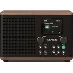 Pure Classic H4 Digitales Küchenradio (DAB+/FM, Bluetooth, USB, AUX, Küchentimer, Wecker), Coffee Black/Walnut