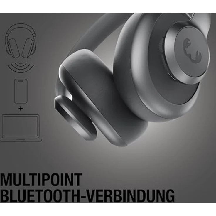Fresh n Rebel Clam Ace 2, Kabellose Kopfhörer für Anrufe und Musik, Grau – Bild 5