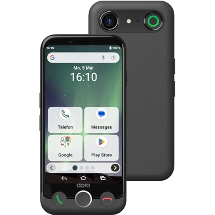 DORO Aurora A10, Smartphone mit 64 GB Speicher, Dual SIM, Graphit – Bild 1