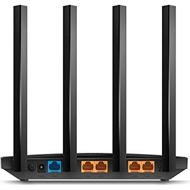 TP-Link Archer A6, Dual-Band Router mit bis zu 1200 Mbit/s, 4-Port Gigabit Switch, MU-MIMO und Beamforming, Schwarz – Bild 3