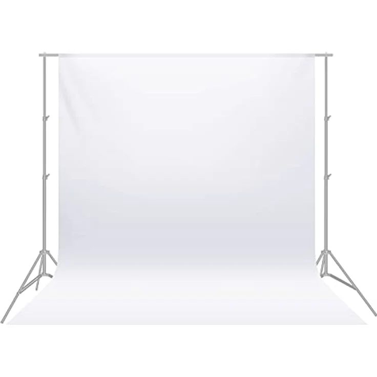 Neewer 10 x 12 ft/3 x 3.6 m Foto Studio 100% Chiffon Pure zusammenklappbar Hintergrund für Fotografie, Video und TV (weiß) – Bild 2