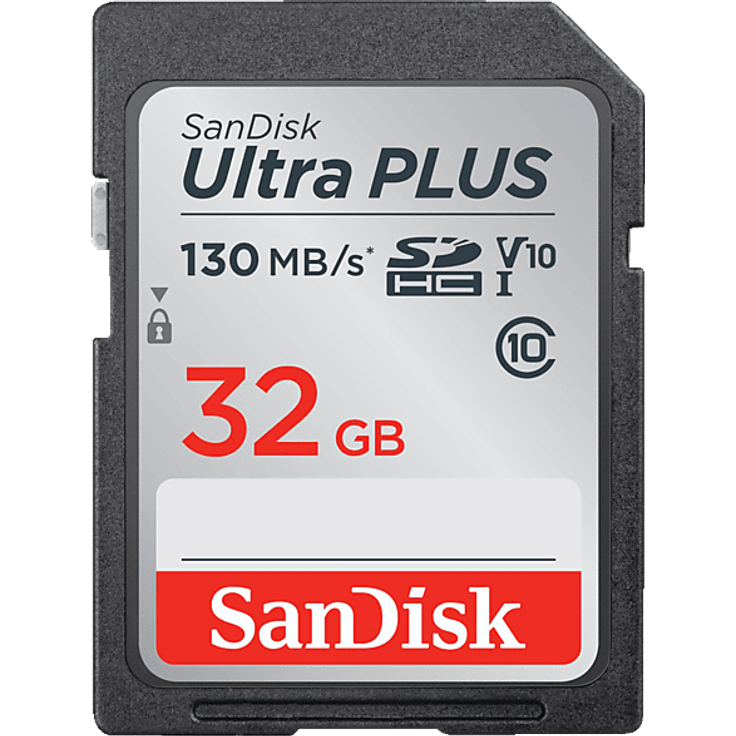 SANDISK SDHC Speicherkarte 32 GB, 120 MB/s, UHS-I U1, Class 10, wasserdicht und stoßfest