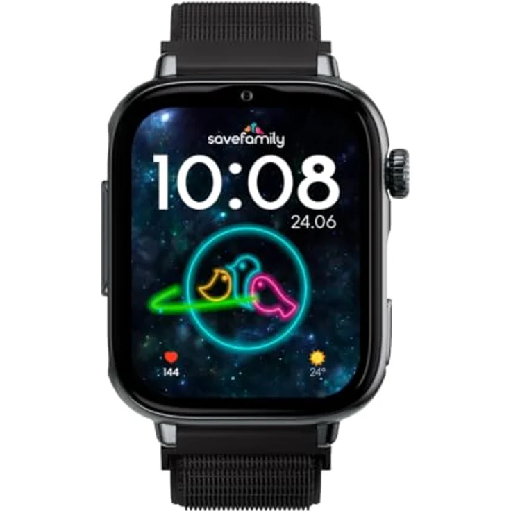 SaveFamily SaveWatch Plus 2, Kindersmartwatch mit GPS, Kamera, SOS Knopf und Nano SIM – Bild 2