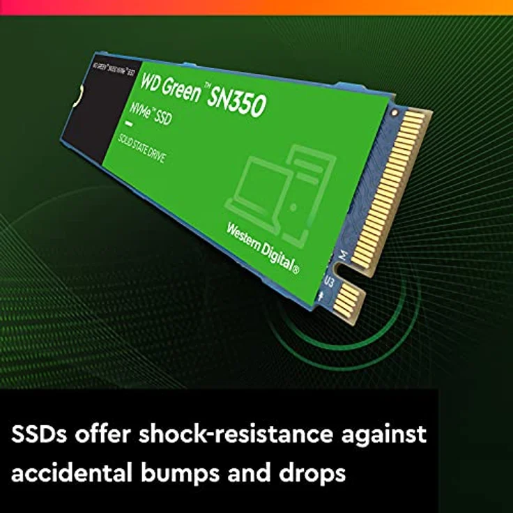 WD Green SN350 500 GB M.2 NVMe SSD, mit Lesegeschwindigkeit von 2.400 MB/Sek. und Schreibgeschwindigkeit von bis zu 1.500 MB/Sek – Bild 5