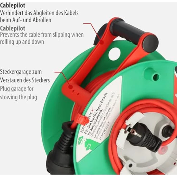 Kabeltrommel Brennenstuhl Garant Bretec 290 401m rot IP44 – Bild 3
