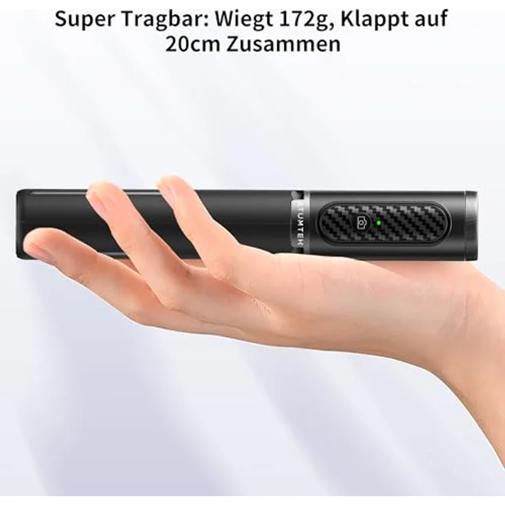 ATUMTEK Selfie Stick Stativ, 3-in-1 Aluminium mit Bluetooth-Fernbedienung, kompatibel mit iPhone 17/16/15/14/13/12 mini/11 Pro und Samsung Smartphones, Schwarz – Bild 5