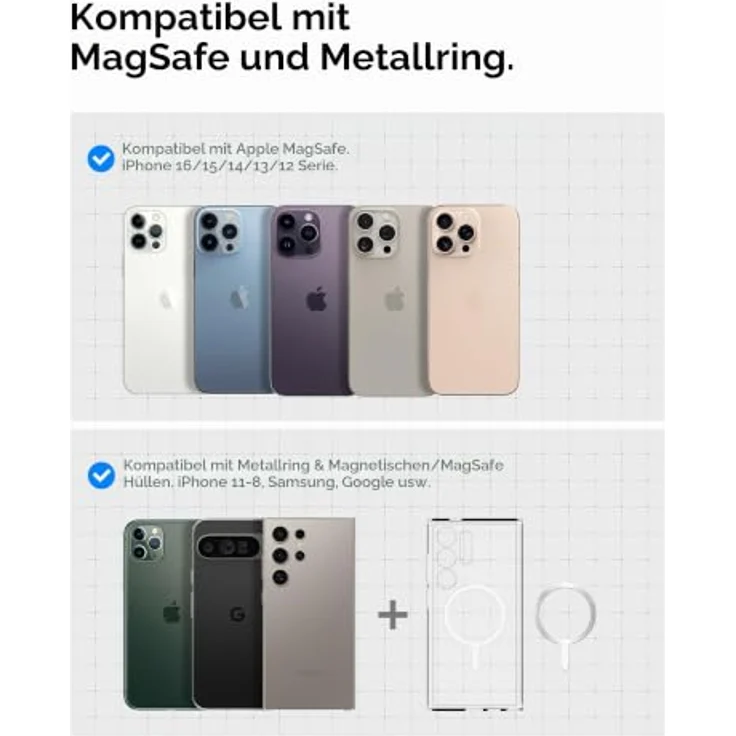 Spigen OneTap Pro 4 MagSafe Car Mount Charger, kabelloses Ladegerät für Dashboard und Windschutzscheibe, Schwarz – Bild 6