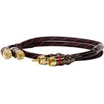 Dynavox Perfect Sound Stereo-Cinchkabel, vergoldete Kontakte, geeignet für Audio-Geräte mit Cinch-Anschlüssen wie Verstärker, CD-Player, AV-Receiver, Farbe Schwarz/Rot, Länge 0,75m