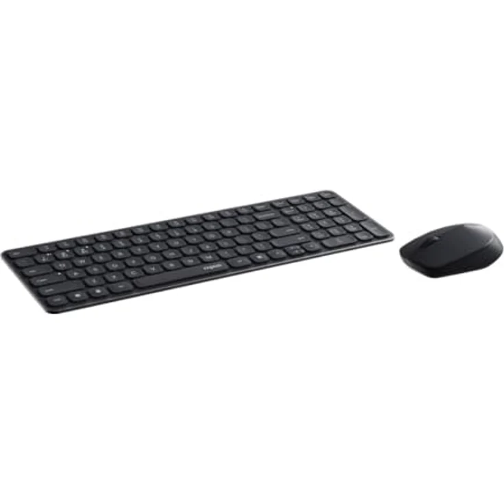 Rapoo 9310M, Kabelloses ultraflaches Multi-Mode-Deskset Tastatur- und Maus-Set, Aluminium Design – Bild 2