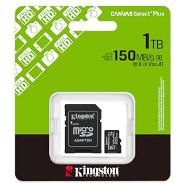 Kingston Canvas Select Plus microSD Speicherkarte 1TB microSDXC Gen3 150MB/s A1 mit SD Adapter – Bild 3