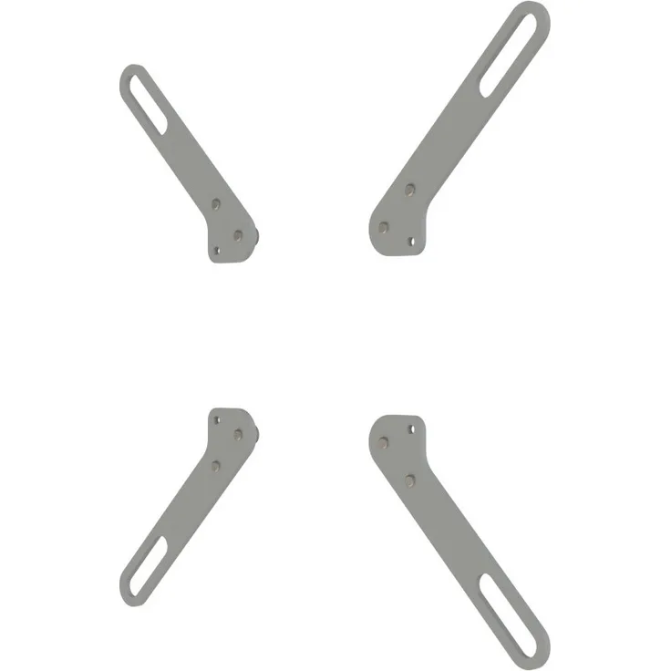SMS Audio SMS L Adapter 200x100 / 200x200, silber, VESA Montageadapter für Flachbildschirm bis 15 kg