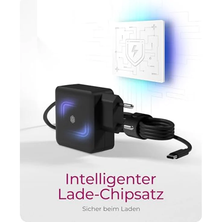ICY BOX 65W Schnelllade-Wandadapter, USB Power Delivery 3.0, Automatische Leistungsanpassung, Schwarz – Bild 5