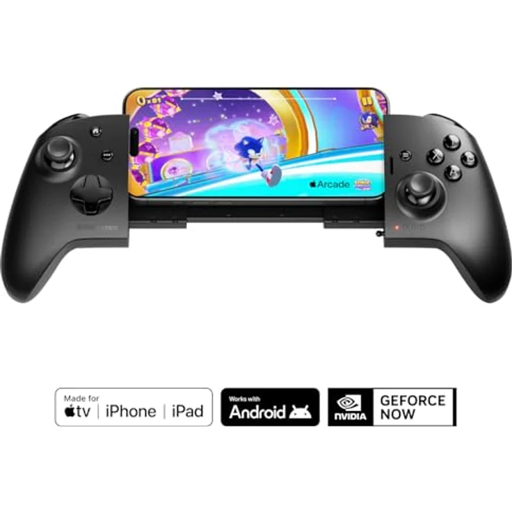 SteelSeries Nimbus Cloud Wireless Bluetooth Gaming-Controller, Dual-Mode-Cloud-Controller mit 20 Std. Akkulaufzeit, Hall Effect-Sensoren, USB-C-Passthrough, kompatibel mit iPhone, iOS, Android, PC – Bild 1
