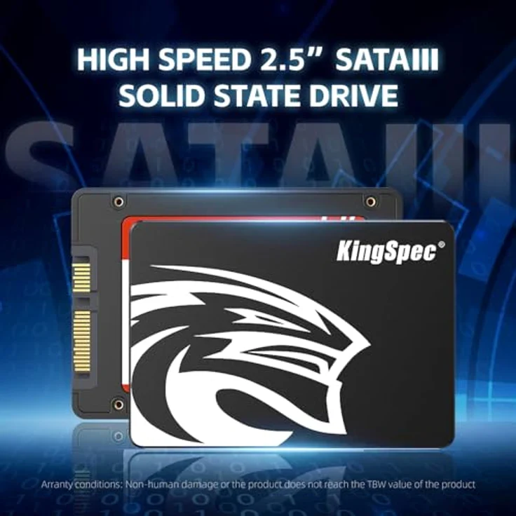 KingSpec 6,3 cm SSD SATA3 interne Solid State Drive Mehrfarbig GBldfarben 512GB – Bild 3