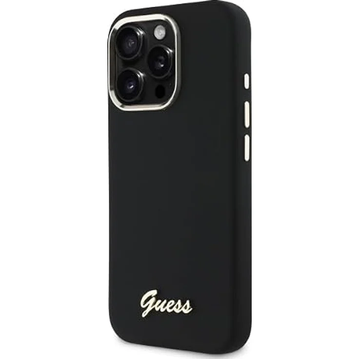 CG MOBILE Guess GUHCP16XSMBSLK Hülle für iPhone 16 Pro Max 6.9", Schwarz, Hartschalenkoffer aus TPU/PC/Silikon mit Metal-Logo und Rahmen – Bild 2