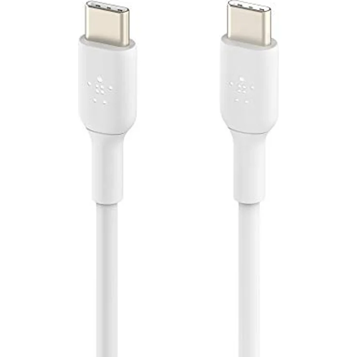 Belkin BoostCharge geflochtenes USB-C-/USB-C-Ladekabel, USB-C-Schnellladekabel für iPhone 15, Samsung Galaxy S23, S23 Ultra, Note, Google Pixel, iPad Pro, Mini, Nintendo Switch, 2 m, 2er-Pack - Weiß - Preisvergleich – Bild 2