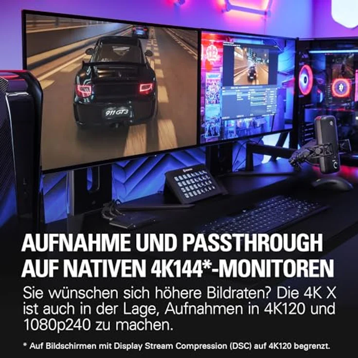 Elgato 4K X, Capture Karte mit HDMI 2.1 für 4K Aufnahme mit 144 FPS und VRR-Passthrough – Bild 4