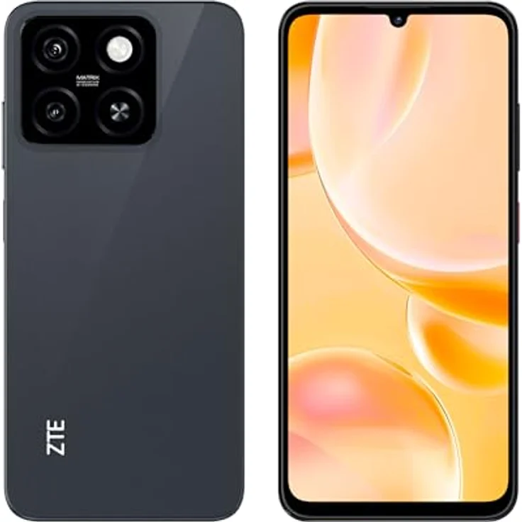 ZTE Smartphone Blade A55, 6,75 Zoll HD+ Display, 4GB RAM 64GB Speicher, Schwarz – Bild 1