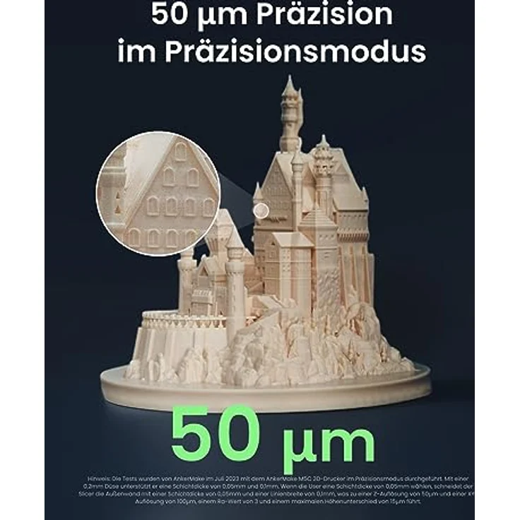 AnkerMake M5C 3D Drucker, 500 mm/s High-Speed 3D-Druck, 50 μm Präzision, All Metal Hotend, Bis zu 300℃ 3D Druck, Intuitive Steuerung über mehrere Geräte, Auto-Nivellierung, 220×220×250 mm Druckvolumen – Bild 2