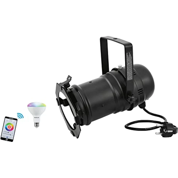 Eurolite Set PAR-30 Spot schwarz + LED PAR-30 RGB/WW/CW mit WiFi-Steuerung – Bild 1