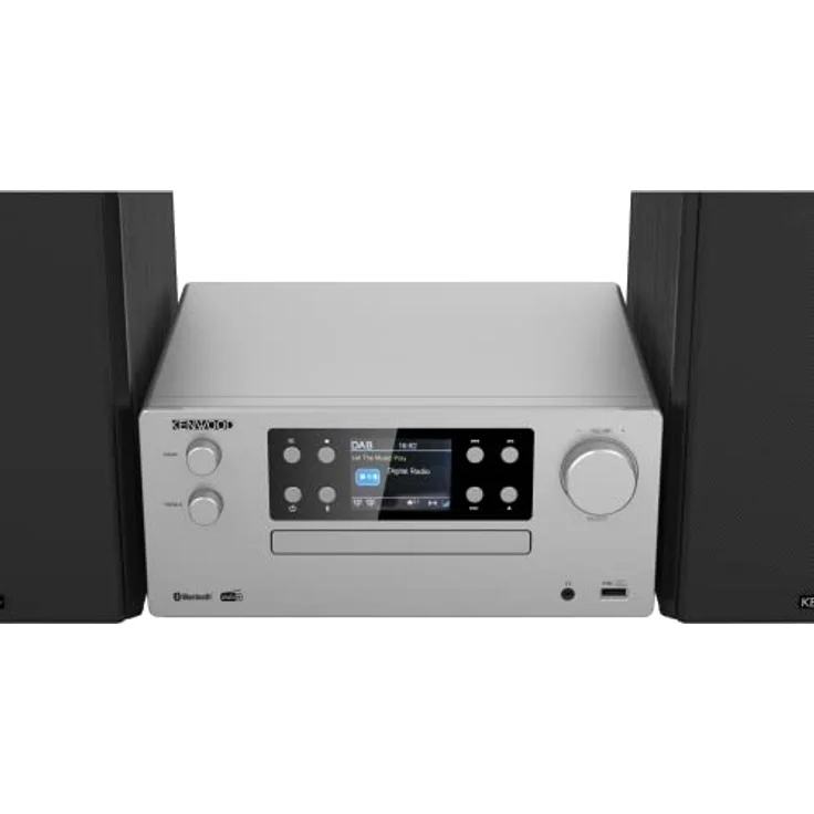 Kenwood M-925DAB-S - Micro HiFi-System mit DAB+, CD, USB, Bluetooth, 2 x 50 Watt RMS und TFT-Display; Frosted Aluminum – Bild 3