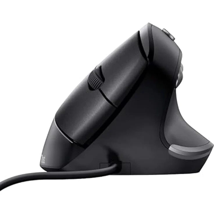 Trust Bayo (Kabelgebunden), Maus, Schwarz mit vertikaler Ausrichtung und kabellosem USB-Anschluss – Bild 3