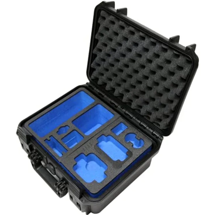 TomCase Koffer für GoPro MAX und Hero Model 7 bis 13 - Wasserdichter Transportkoffer mit viel Platz für Ausrüstung (Koffer GoPro MAX)