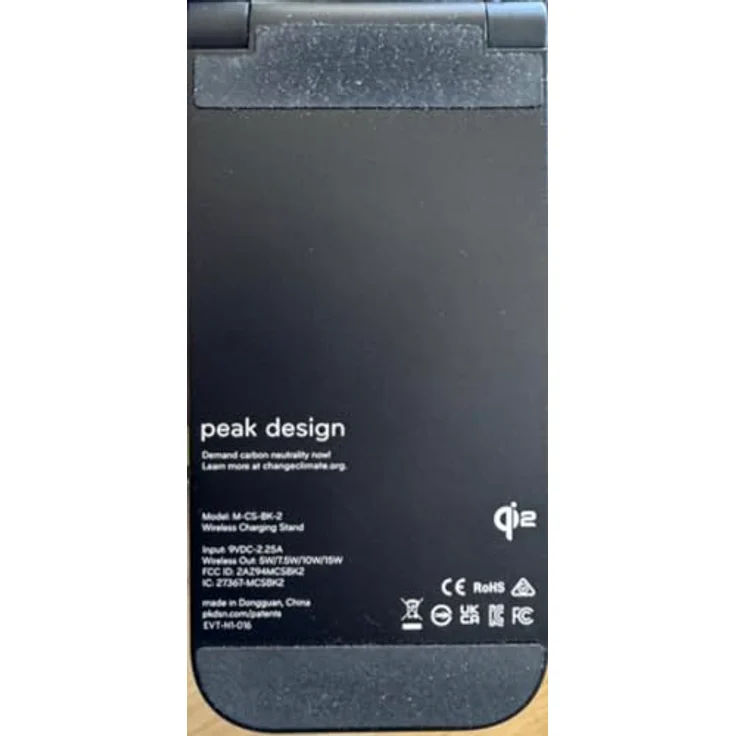 Peak Design Mobile Wireless Charging Stand V2, Qi2-zertifizierter 15 W Wireless Charger mit flexiblem Betrachtungswinkel, schwarz – Bild 9