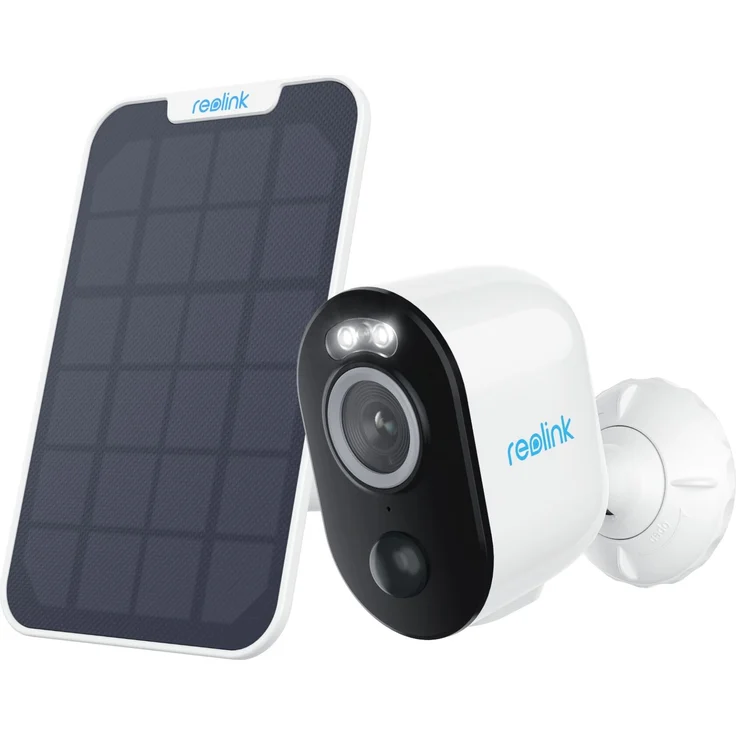 Reolink Argus Serie B330+Solar Panel - Argus 3 Pro+Solar Panel batteriebetriebene Wi-Fi-Sicherheitskamera mit 2K+ 5MP Super HD Tag & Nacht und Zeitraffer-Aufnahmen
