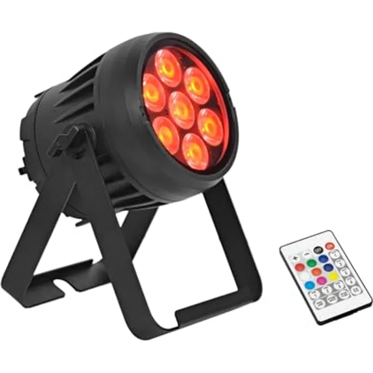 Eurolite Akku IP Par 7 QCL CRMX MK2, Scheinwerfer mit kabelloser Steuerung und RGBW-Farbmix