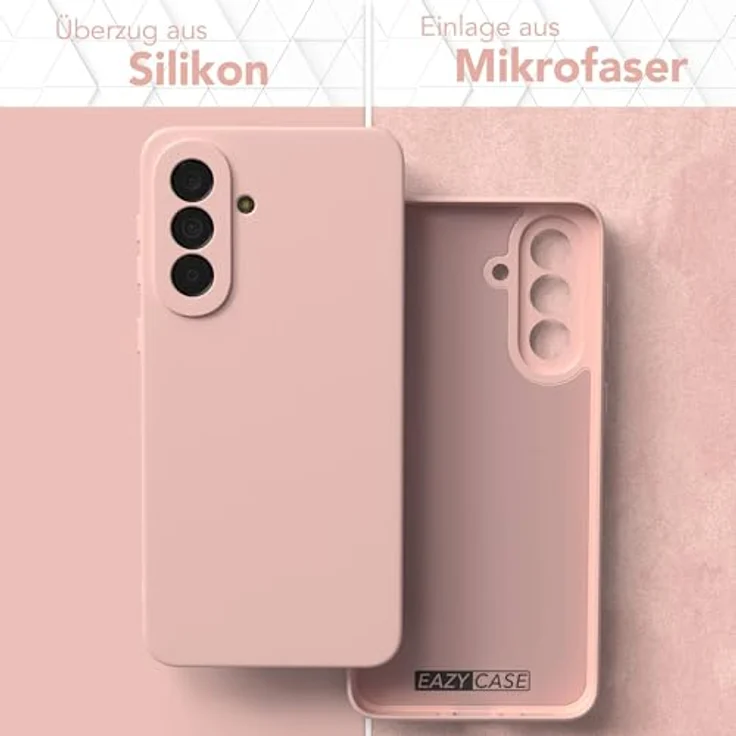 EAZY CASE Silikonhülle für Galaxy A37, stoßfeste Schutzhülle in Pastell Altrosa mit Kameraschutz, dünn und kratzresistent, kompatibel mit kabellosem Laden – Bild 3