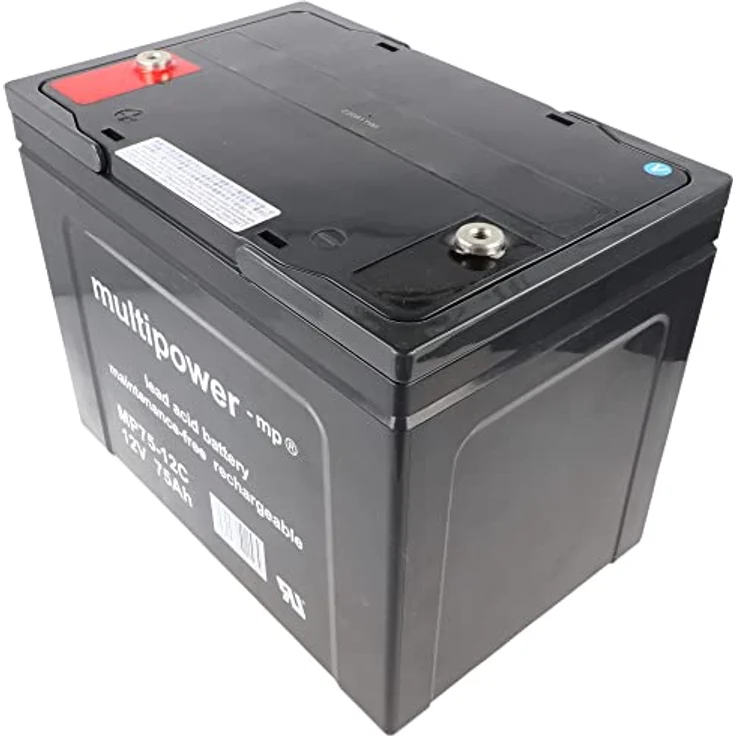 Multipower MP75-12C Akku Blei PB 12Volt 75Ah, wiederaufladbar & wartungsfrei – Bild 3