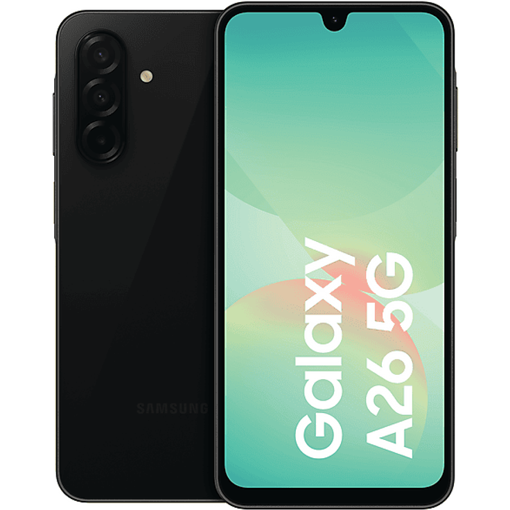 Samsung Galaxy A26 – 6,7" Full HD, 50 MP Kamera, 6GB RAM, 128GB Speicher, Android 15, 5000mAh, Schwarz – Bild 1