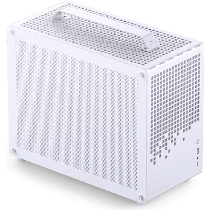 Jonsplus Z20 Mesh PC-Gehäuse, Mini Tower für Micro-ATX, Tragegriff, weiß, 363 mm GPU Unterstützung, 3x 2,5-Zoll-Laufwerke – Bild 1