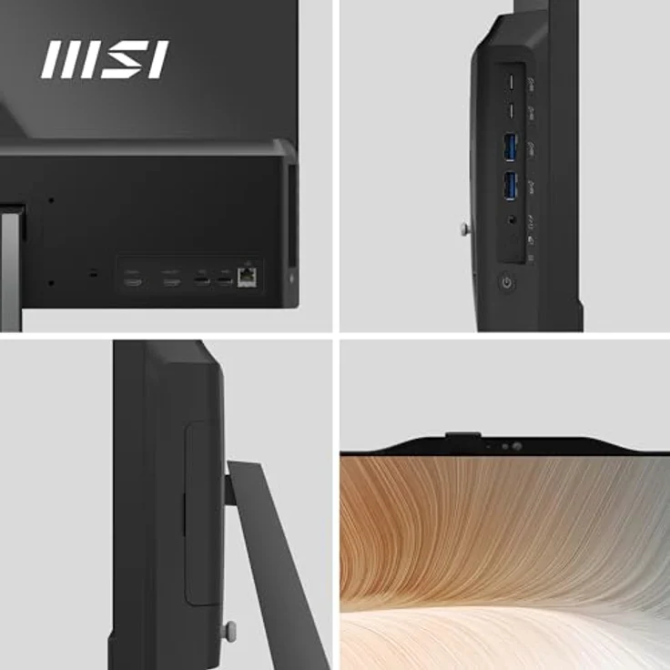 MSI Modern AM242 12M-1244IT AIO Desktop, 23.8" FHD IPS, Intel Core i5-1235U, 8GB RAM, 512GB SSD, integrierte Webcam, inkl. Tastatur und Maus, Windows – Bild 3