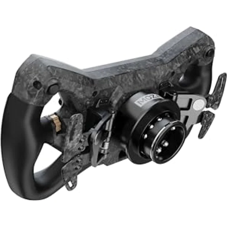 MOZA KS Pro Sim Racing Lenkrad, 300-mm-GT-Lenkrad mit HD-Display, Kohlefaserverstärkung und professioneller RGB-Telemetriebeleuchtung – Bild 3