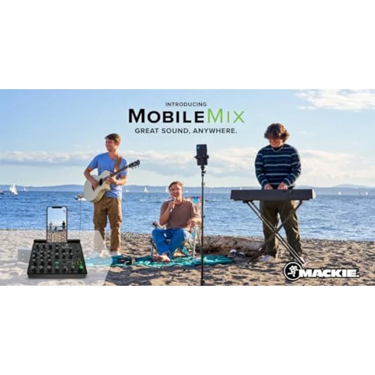 Mackie MobileMix 8-Kanal-Mischpult mit USB-Stromversorgung, Live-Sound und Streaming, Schwarz – Bild 5
