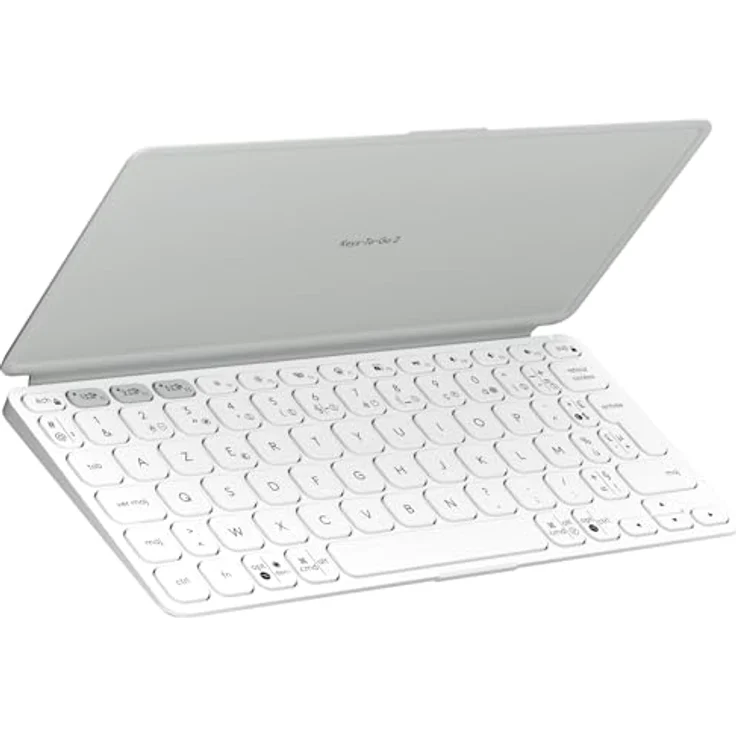 Logitech Keys-To-Go 2, Tastatur mit AZERTY-Layout, Pale Grey – Bild 2