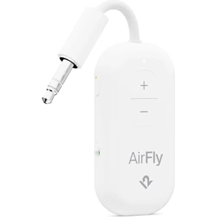 Twelve South AirFly Pro 2, Bluetooth-Audio-Transmitter für Klinke/USB-C, Weiß – Bild 1